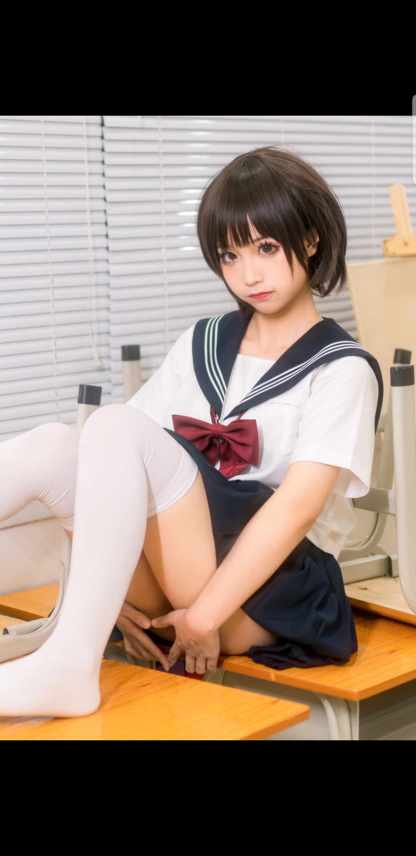 水手服cosplay，清纯可爱性感16